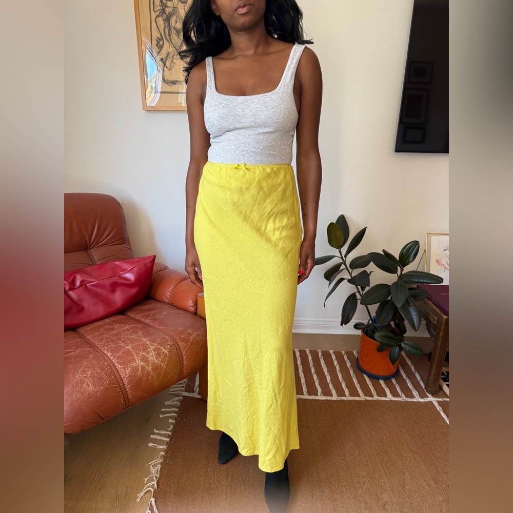 Yellow Maxi Skirt
